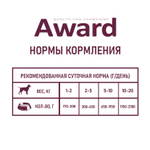 Влажный корм AWARD для взрослых собак паштет из говядины с морковью 200г
