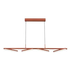 SL1018.603.04 Светильник подвесной ST-Luce терракотовый/прозрачный LED 1*32W 4000K EUCLIDICS