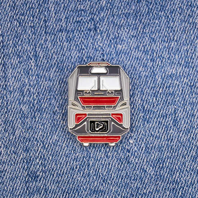 Значок электровоз магистральный 2(3,4)ЭС5К Ермак (новая маска)