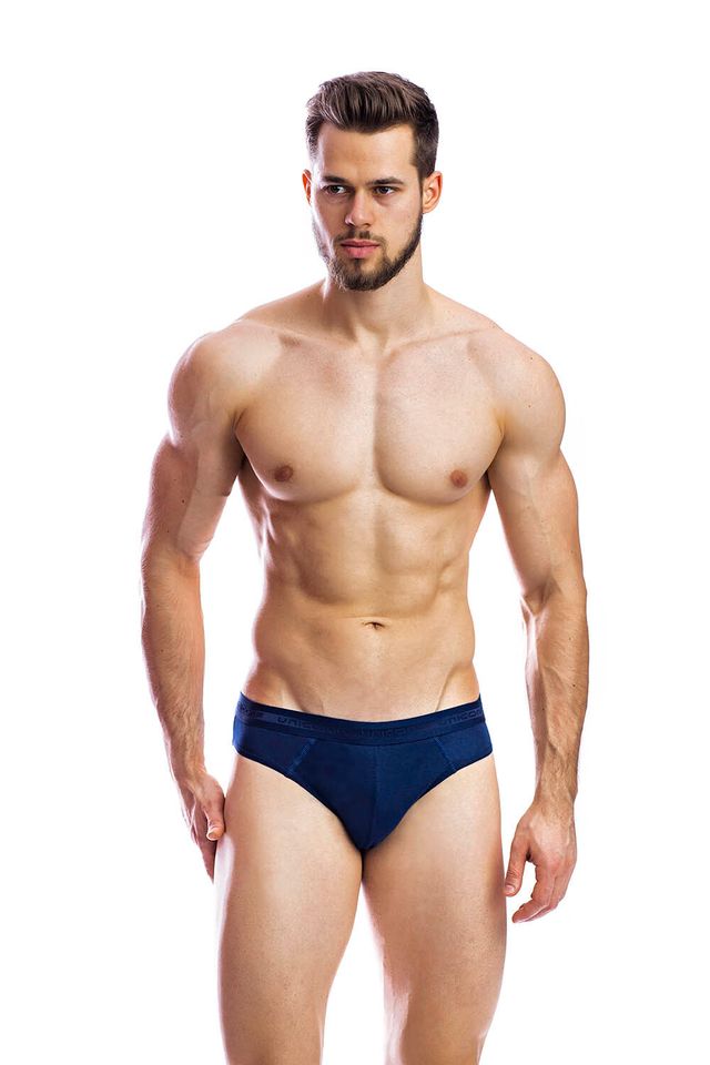 Темно-синие однотонные слипы UNICONF из премиального 100% гипоаллергенного хлопка