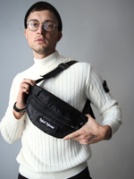 Поясная сумка с шевроном-липучкой квадратная