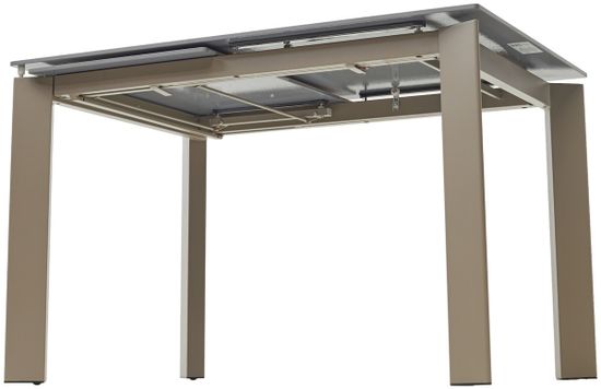 Стол CORNER 120 MATT LATTE STONE SOLID CERAMIC / TAUPE