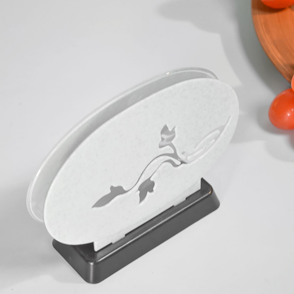 Салфетница "Basilic", цвет белый мрамор