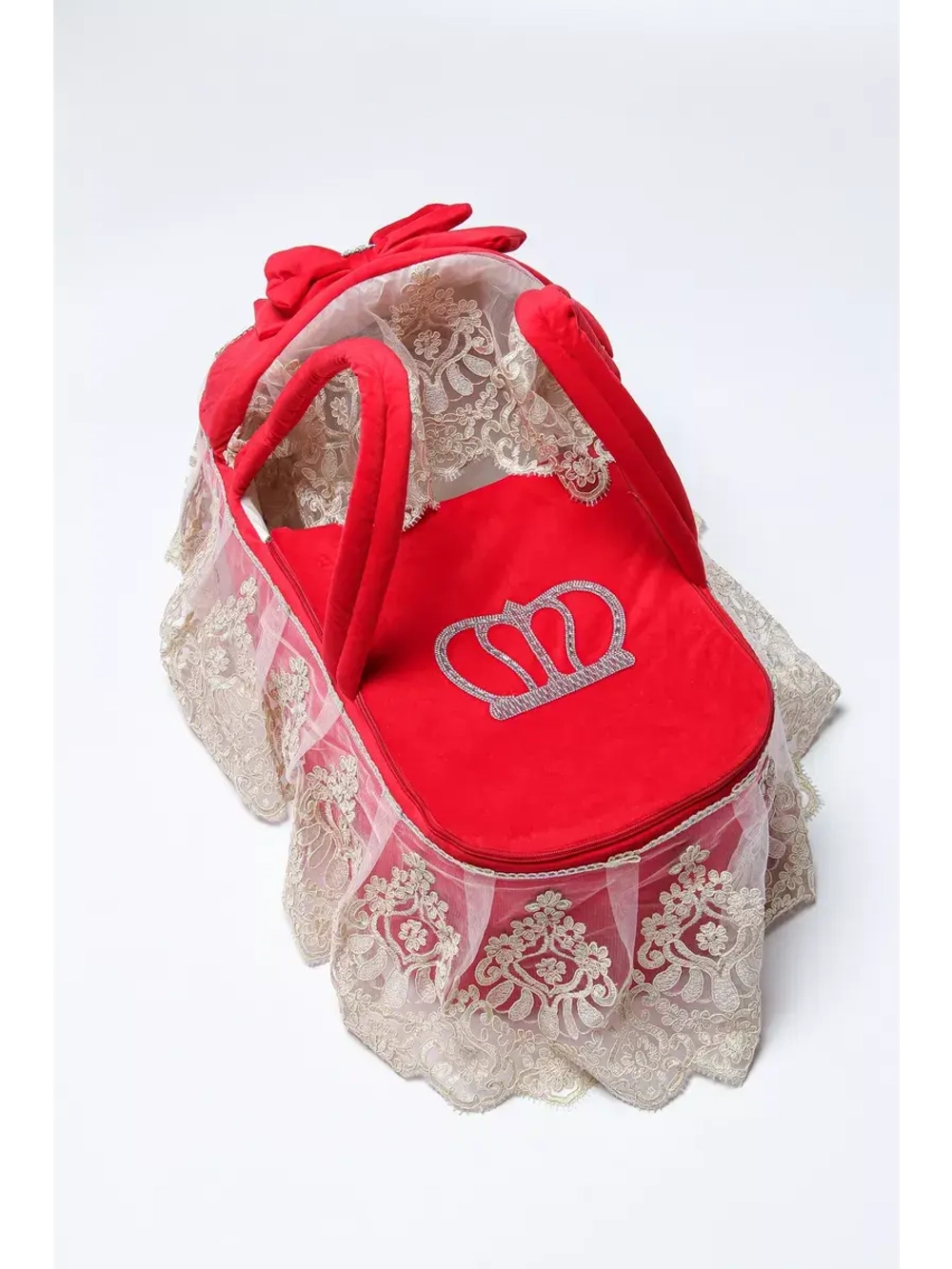 Комплект на выписку новорождённому с переноской зимний