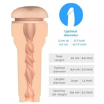 Мастурбатор Feel Stroker от KIIROO анус (светло-бежевый)