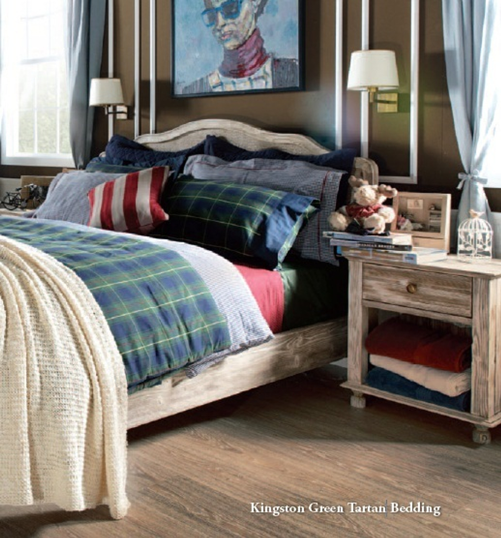 Элитное постельное белье Kingston Green Tartan от Casual Avenue Турция