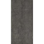 Paradyz Carrizo Bazalt - Ступень простая структурная с насечками 300x600