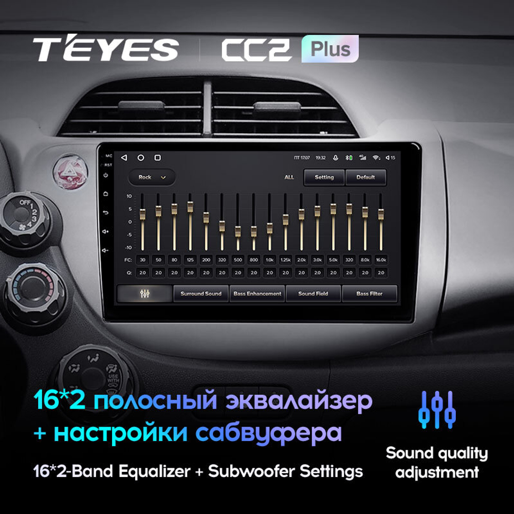 Teyes CC2 Plus 10,2" для Honda Jazz 2 2008-2014