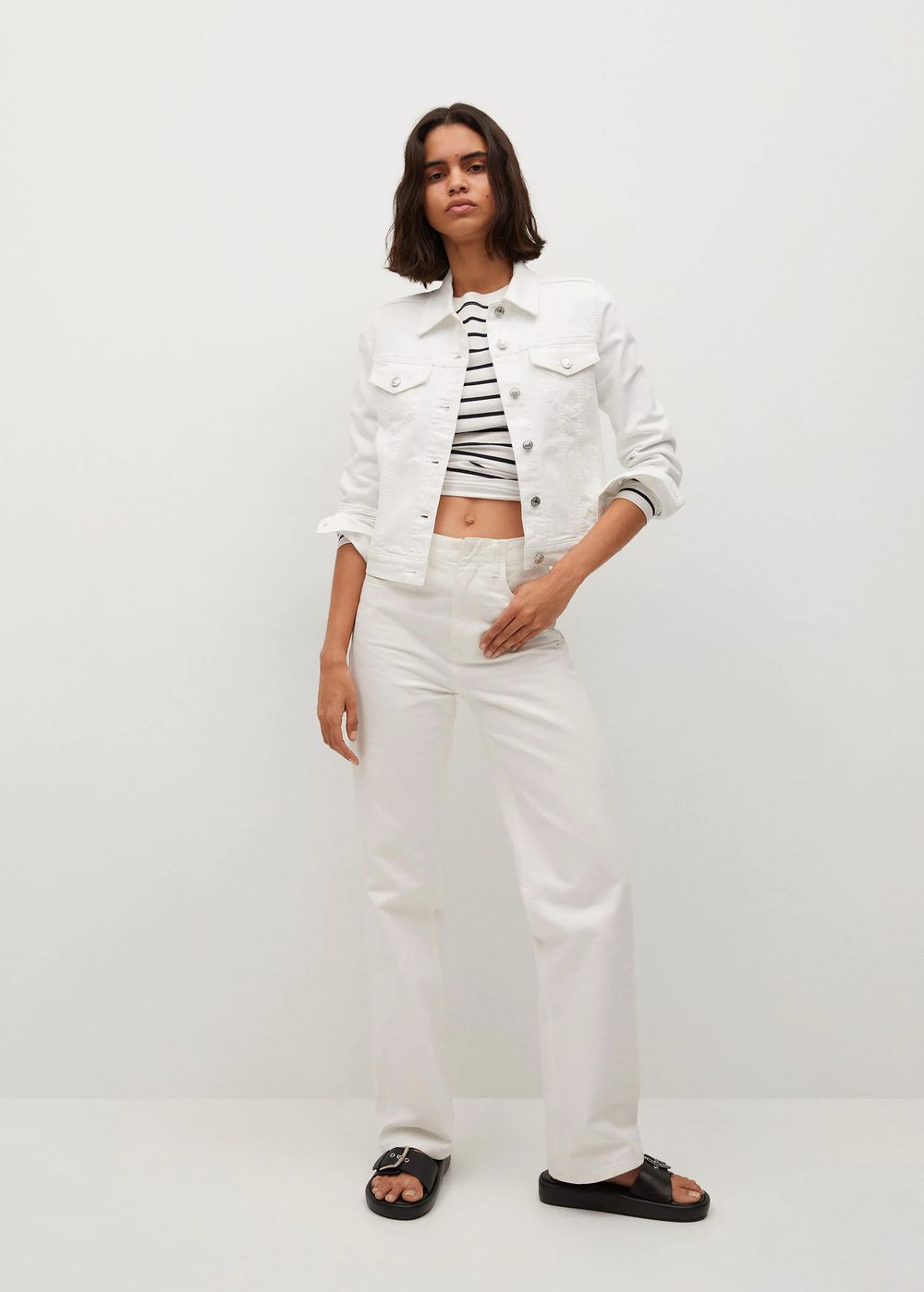 Джинсовая куртка из хлопка