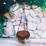 Кашпо для цветов 0,6л «Коковита» с кокосовым волокном, подвесное d=15см P120 ДоброСад