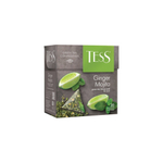 Чай TESS Ginger Mojito, зеленый с ароматом мяты и лайма, 20 пирамидок по 1,8 г, 0788-12