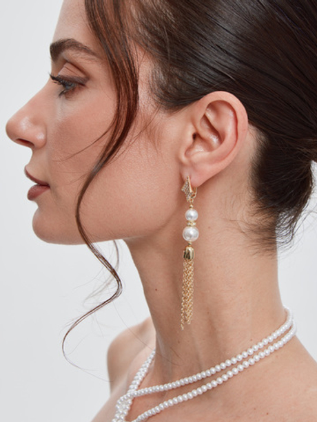 91003729 Серьги Selena Pearls