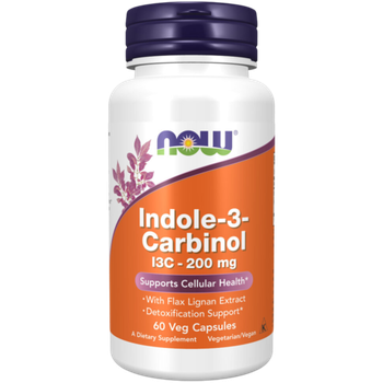 Now Foods Indole-3 -Carbinol 200 mg 60 veg capsules, Индол 3 карбинол