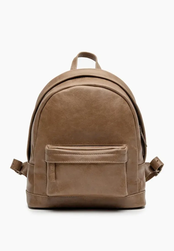 рюкзак закругленный кофейный M