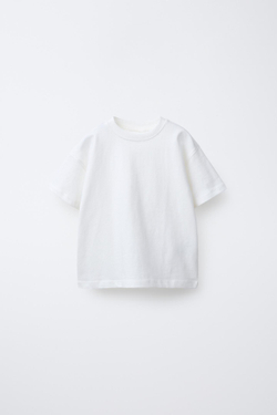 ZARA НАБОР ИЗ ТРЕХ ОДНОТОННЫХ ФУТБОЛОК, СИНИЙ