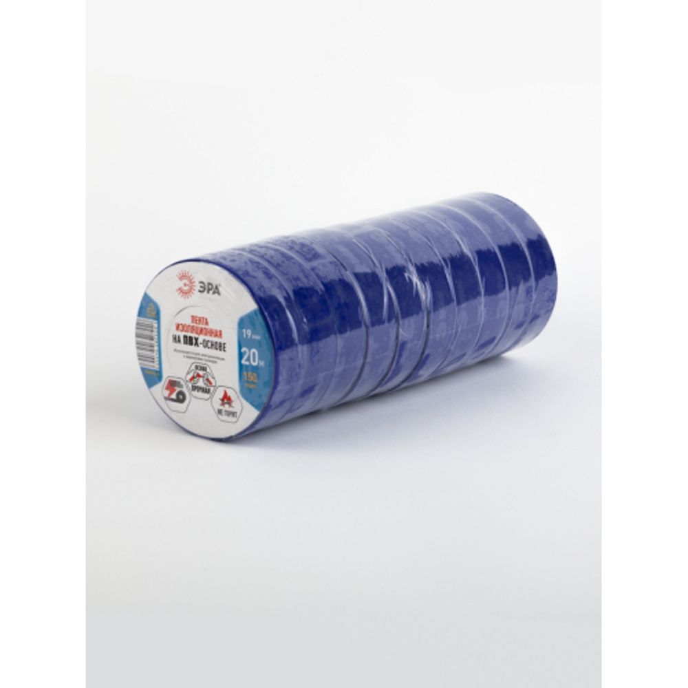 Изолента ЭРА ET1920BLUE ПВХ 19мм х 20м синяя | Изолента