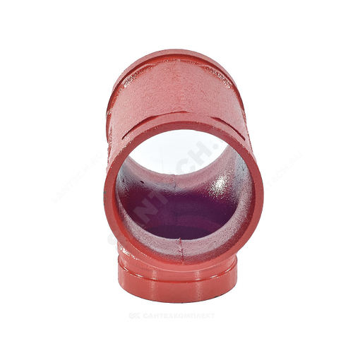 Тройник переходной под муфту грувлок Ду80х65 (Дн89х76) TPM8976 FM/UL Китай