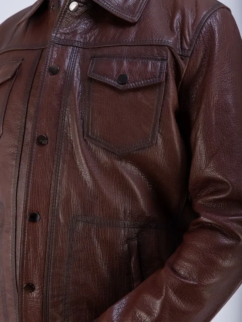 Куртка кожаная из натуральной кожи