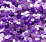 ПЛ011НН5 Пайетки круглые плоские, цвет: сиреневый металлик, 5 мм, 10 грамм