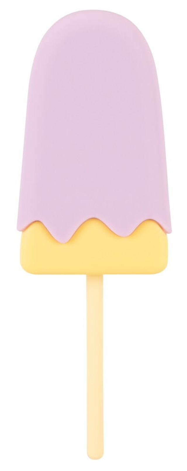 Сиреневый мини-вибратор в форме пломбира Vibrating Popsicle