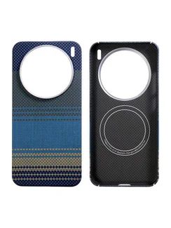 Карбоновый чехол для Vivo X200 Pro mini с MagSafe темно-синий (Dark-Blue)