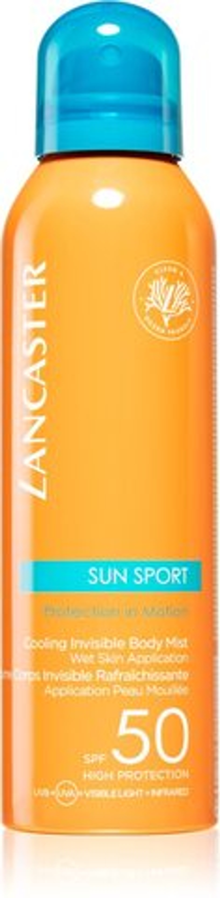 Lancaster Sun Sport Cooling Invisible Body Mist - охлаждающий спрей для загара тела SPF 50 /   200  ml  / GTIN 3616302514519