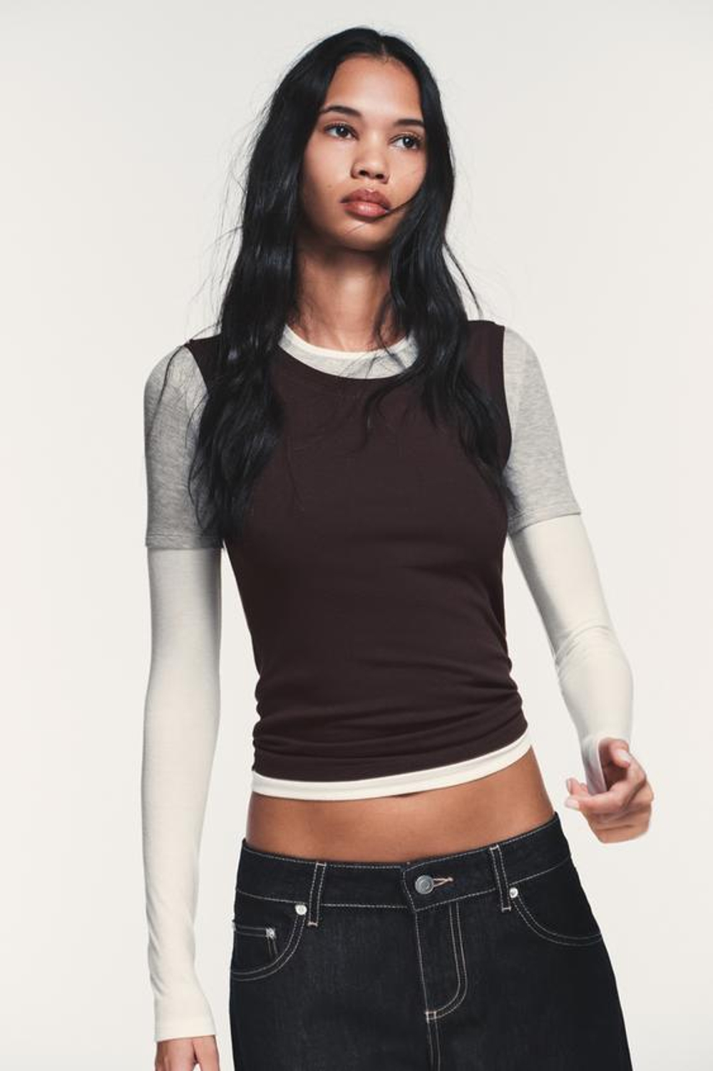 ZARA ДЖИНСЫ TRF WIDE-LEG С НИЗКОЙ ПОСАДКОЙ, МОРСКОЙ ТЕМНО-СИНИЙ