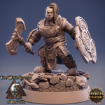 Дворф Дуэргар Воин Паладин Варвар Файтер Рыцарь миниатюра для dnd, днд, pathfinder, фентези, Настольная игра, НРИ, Варгейм, РПГ