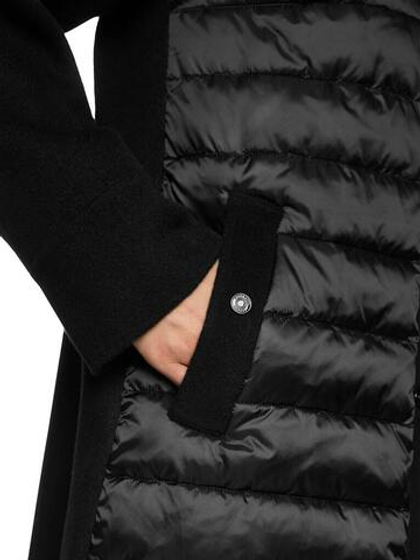 Marc Cain Пальто из шерсти со стеганой вставкой