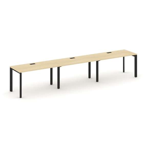 Style Project Рабочая станция односторонняя SN-59P.ORS-034 Акация Лорка/Металл Черный/Черный Заглушк