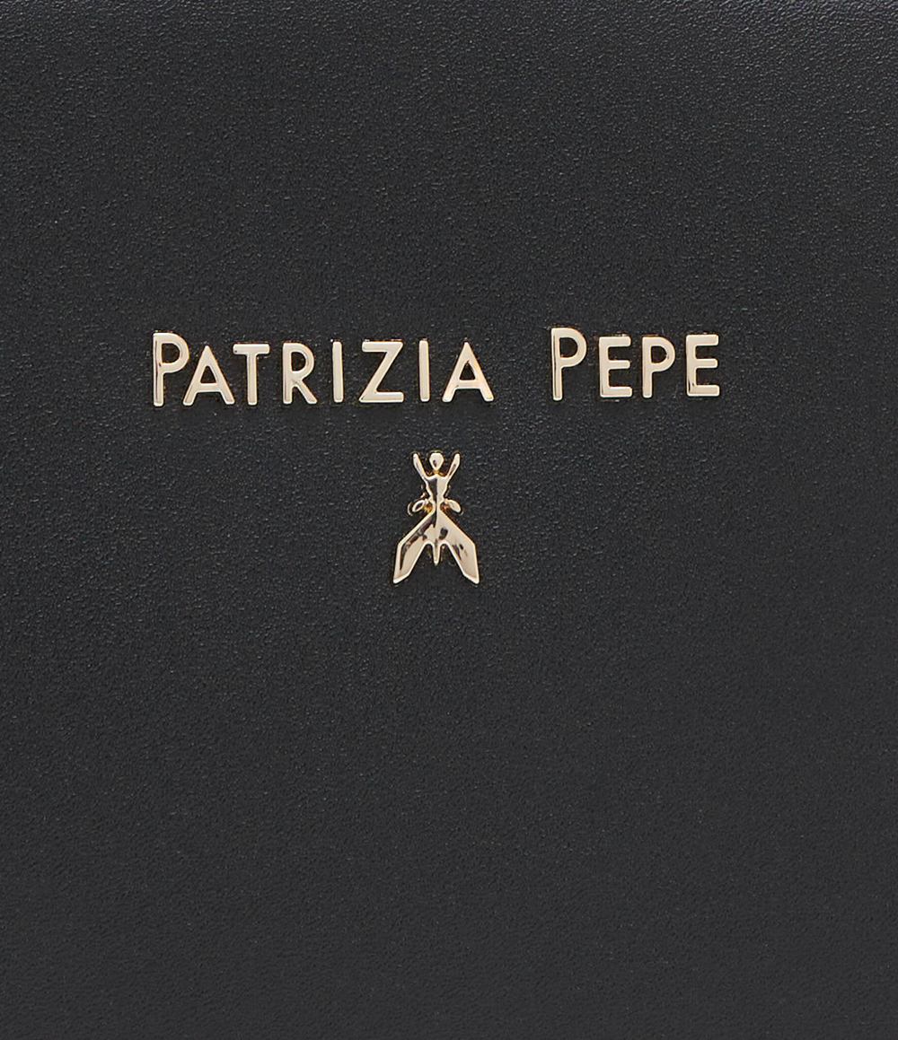 Кожаная сумка-мессенджер Patrizia Pepe - черный(8B0136 L061)