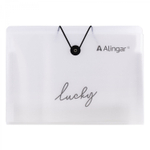 Папка на резинке Alingar, A4, "Lucky", 325х235х20 мм, 500 мкм,13 отделений, наклейки-разделители, прозрачная, матовая, текстура