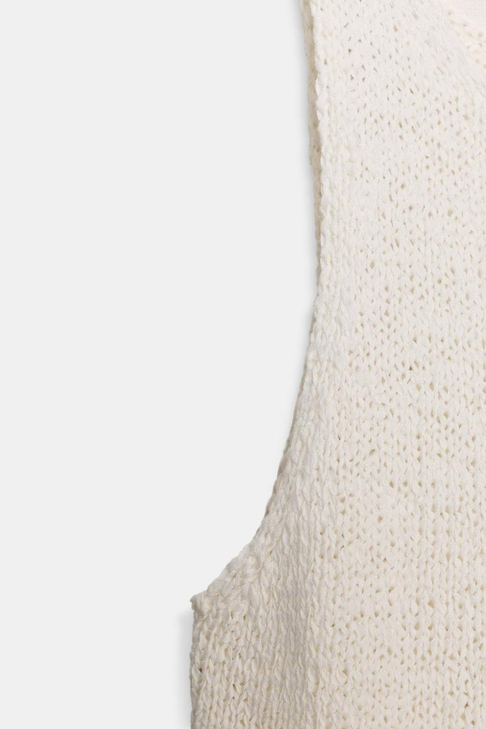 ZARA ТОП КРУПНОЙ ВЯЗКИ, ЭКРЮ