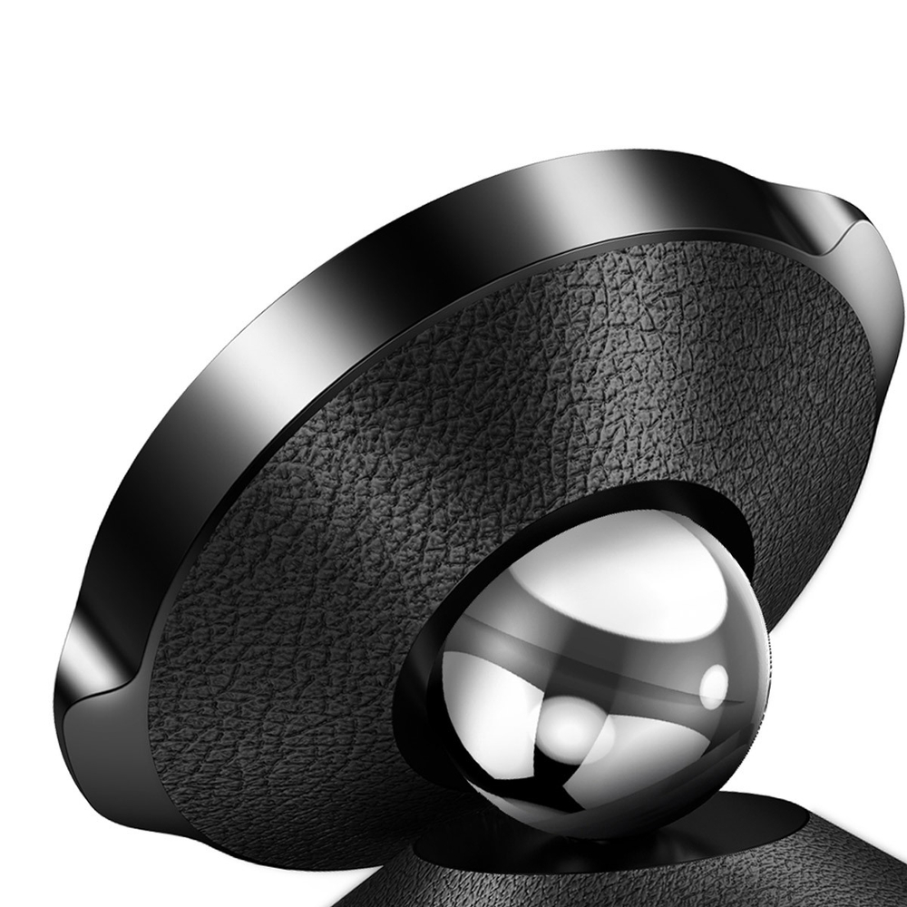 Автомобильный Держатель Baseus Small Ears Series Magnetic Suction Bracket - Leather (На Воздуховод) - Black