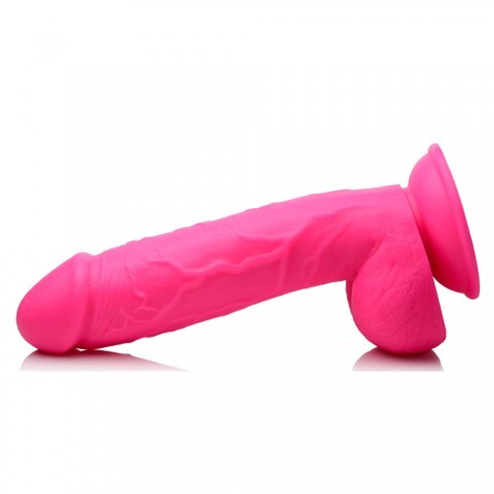 Реалистичный фаллоимитатор на присоске Pop Peckers (22,8×4,8 см) розовый