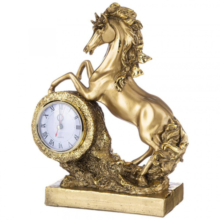 101263 Фигурка декор.с часами "Лошадь большая"
