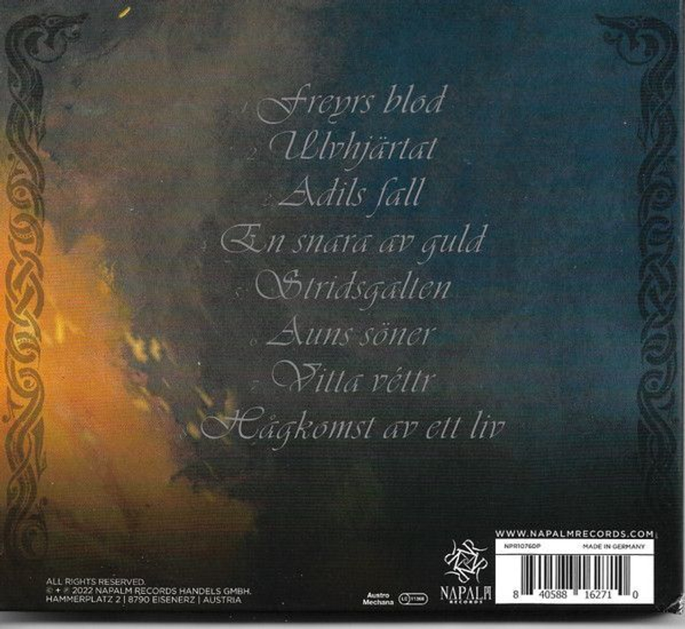 MANEGARM - Ynglingaattens Ode DIGIPAK, музыкальный компакт диск, viking metal