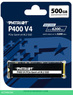 SSD диск Patriot P400 V4 500GB (P400VP500GM28H)