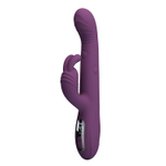 Фиолетовый вибромассажёр-кролик Dee - 23,9 см.