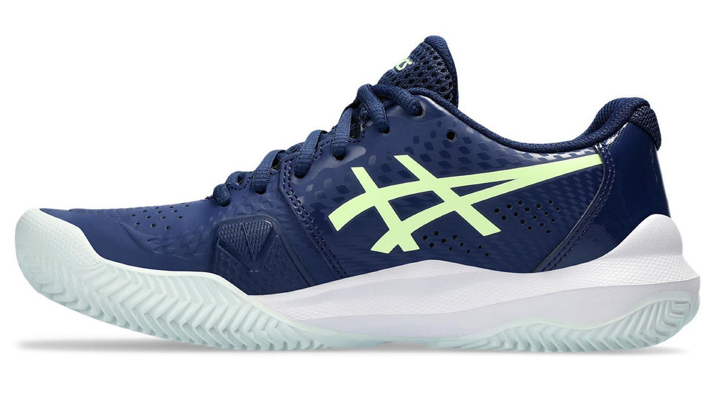Женские Кроссовки теннисные Asics Gel-Challenger 14 Clay - blueexpanse/illuminate yellow