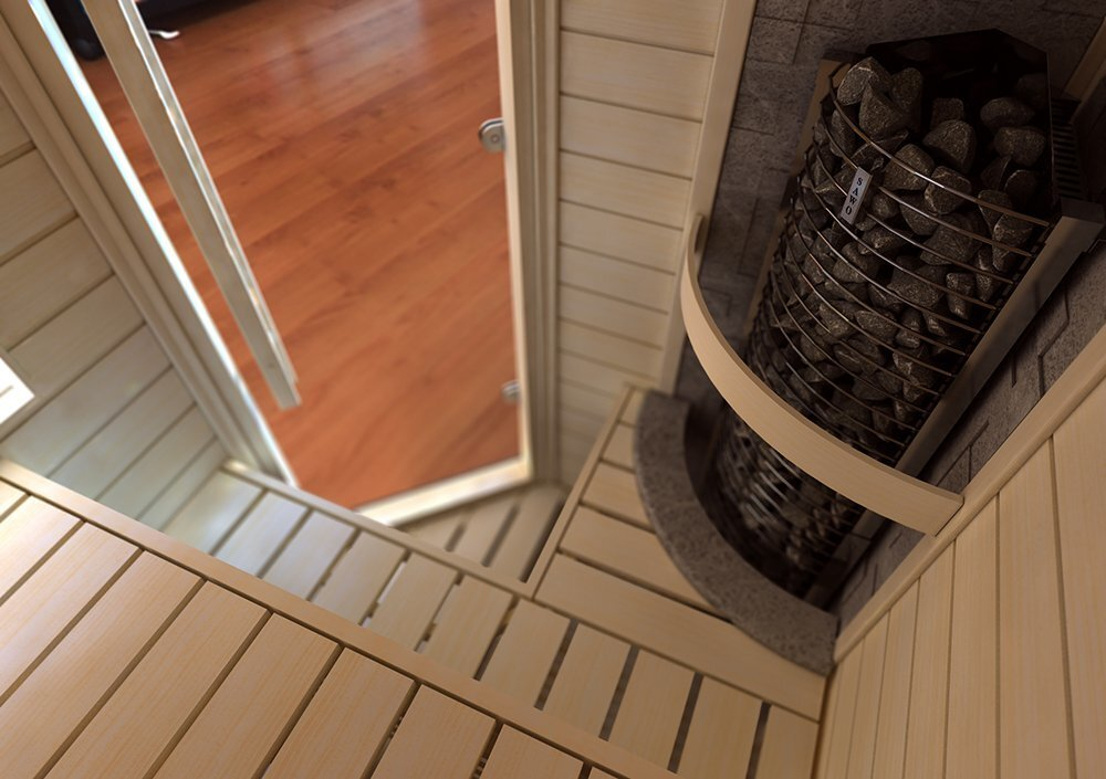 Электрическая печь SAWO TOWER TH6-90NB-CNR-P (9 кВт, встроенный пульт, угловая)