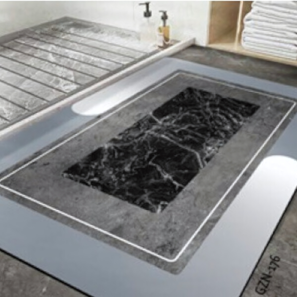 Коврик для ванной комнаты ZALEL 45х75 противоскользящее покрытие GZN-176