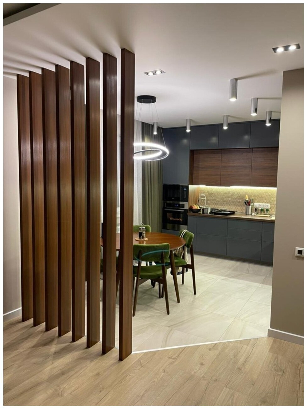 Реечная перегородка из Сосны 40х200мм