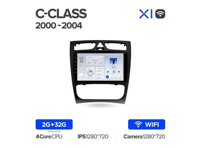 Магнитола Teyes X1 2-32 Wi-Fi Mercedes Benz C Class S203 CL203 W203 2000 — 2004 9.0"