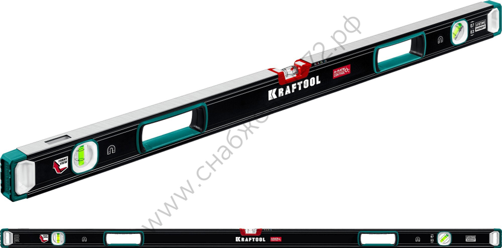 KRAFTOOL A-RATE CONTROL, 1500 мм, точность 0.3 мм/м, с зеркальным глазком, сверхпрочный магнитный уровень (34988-150)