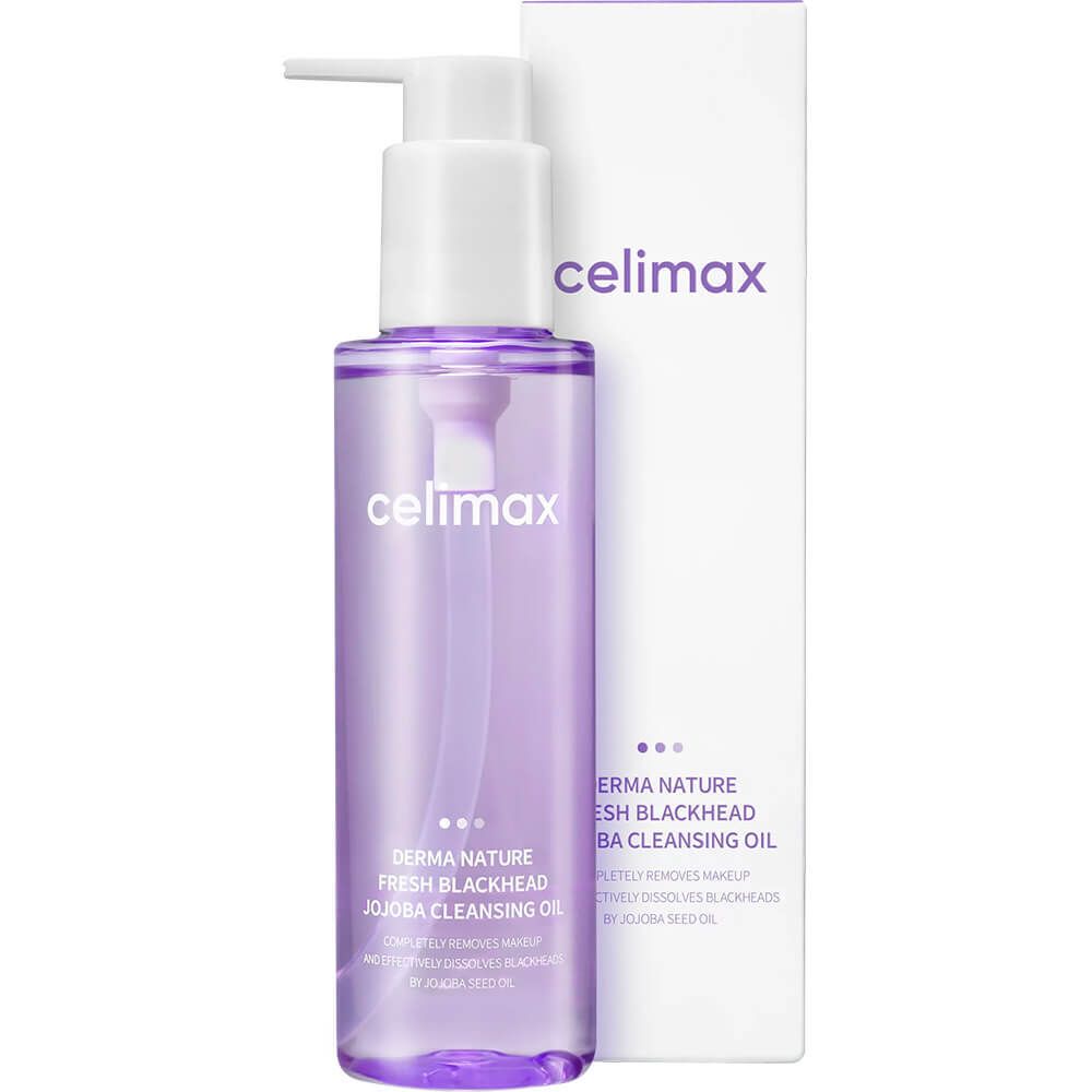 Гидрофильное масло от чёрных точек Celimax Derma Nature Fresh Blackhead Jojoba Cleansing Oil 150 мл