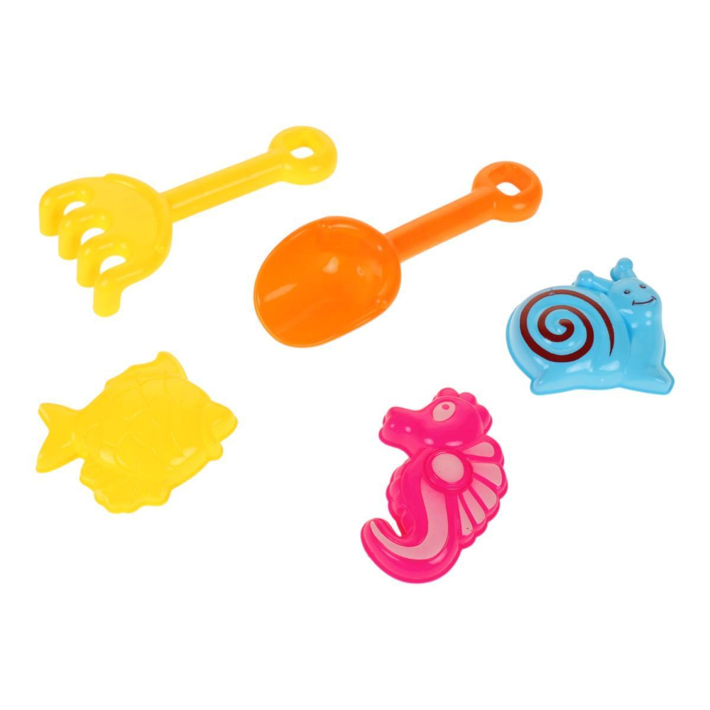 Набор для игры в песок с мельницей (7предм) лейка,совок,грабли,форм,сет.C490