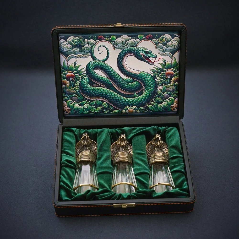 Подарочный набор лафитников "Кобра" 3 шт.