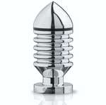 Анальный плаг для электростимуляции Hector Helix Buttplug L - 11,5 см. (Цвет: серебристый)