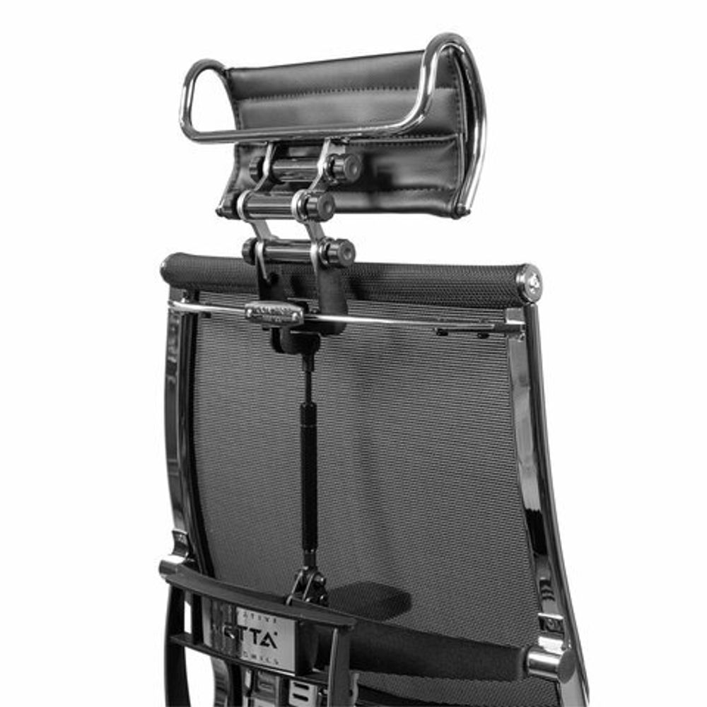 Кресло МЕТТА "YOGA" Y 4DF B2-5D, адаптивная спинка, 3D-подголовник, сверхпрочная сетка, черное